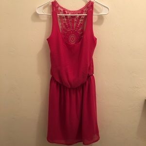 Naked Zebra Crochet Back Dress